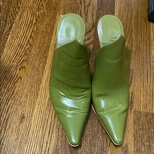 Jeffrey Campbell Olive Green Mules